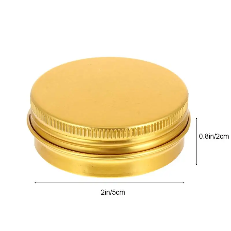 

20Pcs Aluminium Screw-thread Cosmetics Boxes 30ML Cream Paste Storage Boxes