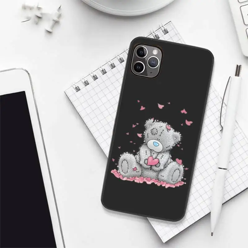 

Tatty Teddy cartoon cute bear animal Phone Case Candy Color for iPhone 6 7 8 11 12 s mini pro X XS XR MAX Plus
