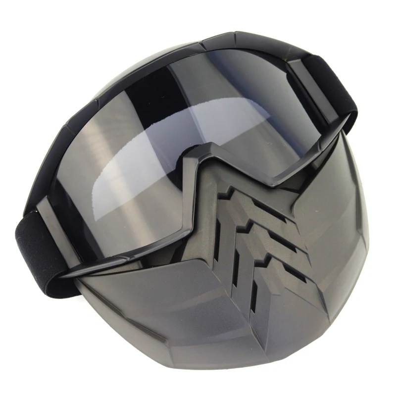

Detachable Goggles Mask Perfect for Open Face Motorcycle Half Helmet Motorcross Goggles Vintage Helmets Ski Snowboard Glasses
