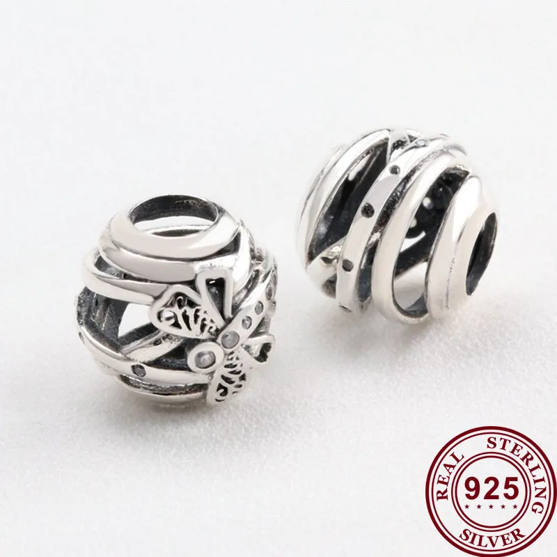 

Original 925 Sterling Silver Bead Dream Dragonfly Beads Fit Pandora Women Bracelet & Necklace Diy Jewelry