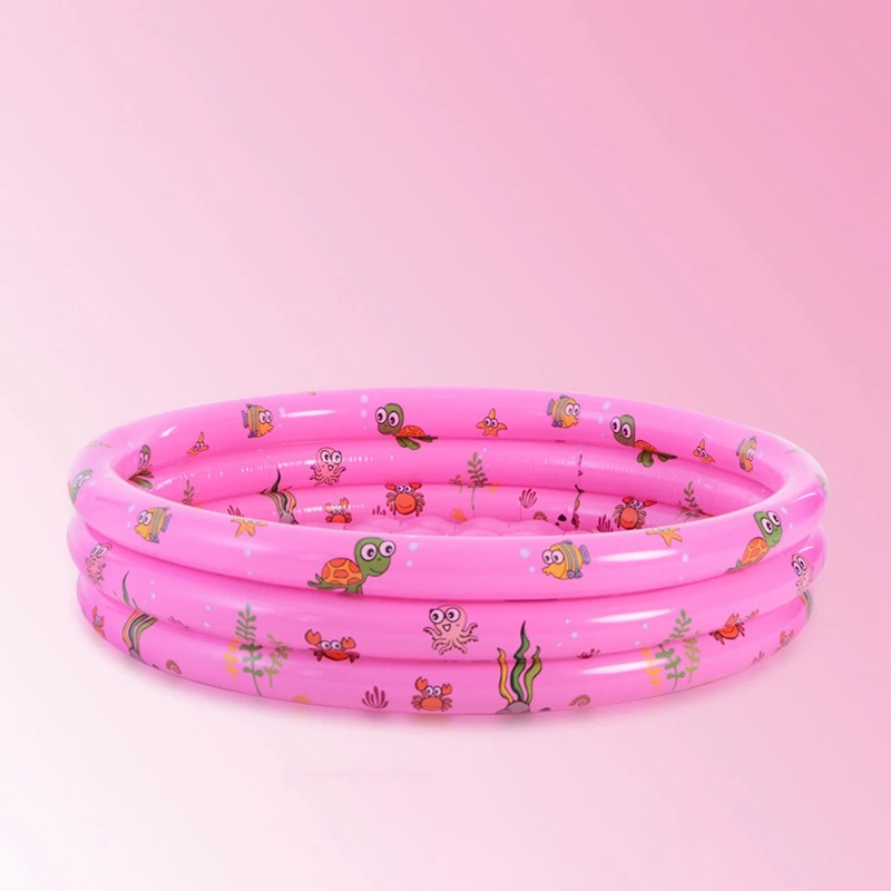 Детский портативный надувной бассейн 80 см Детская ванна воздушный насос для