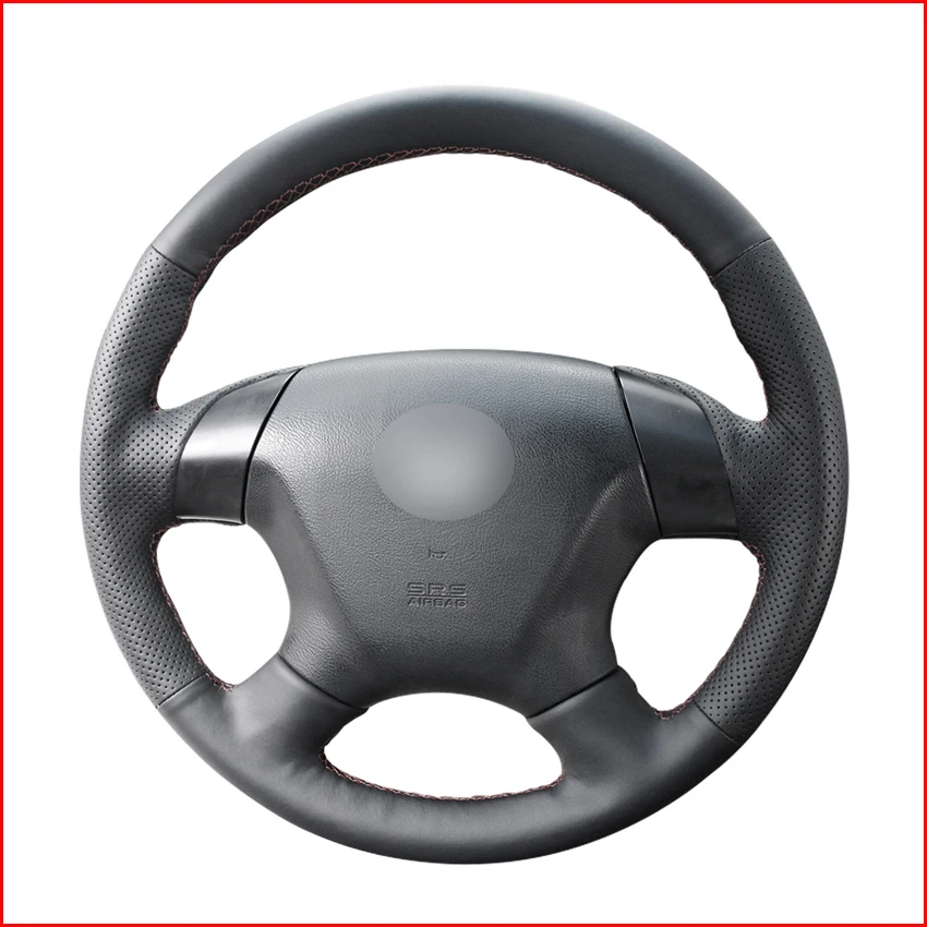 Чехол рулевого колеса автомобиля MEWANT из черной искусственной кожи для Honda Accord 7 2003