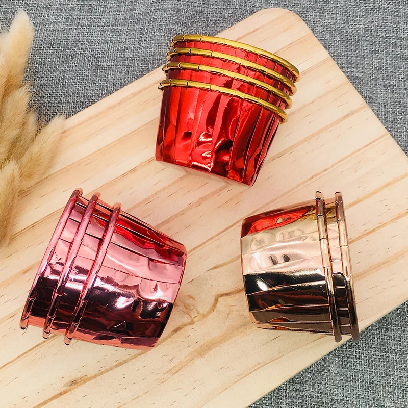 Алюминиевая фольга для маффинов и капкейков бумажная чашка Рождественские