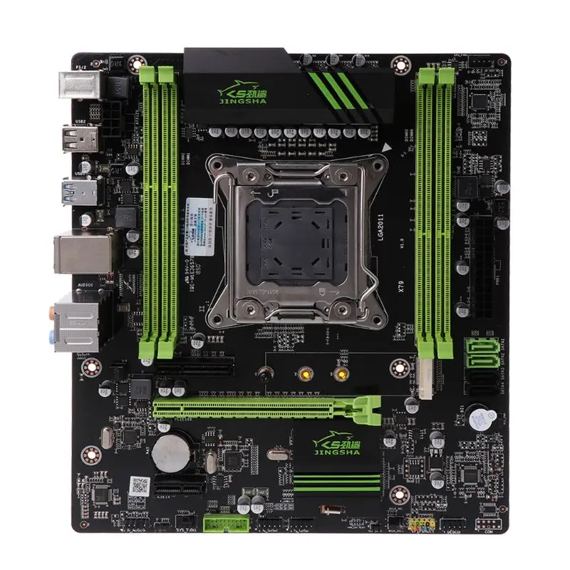 1 шт. X79 материнская плата 2011 ATX основная плата 64 Гб USB3.0 SATA3.0 PCI-E 16X NVME M.2 SSD поддержка памяти REG ECC и процессора E5