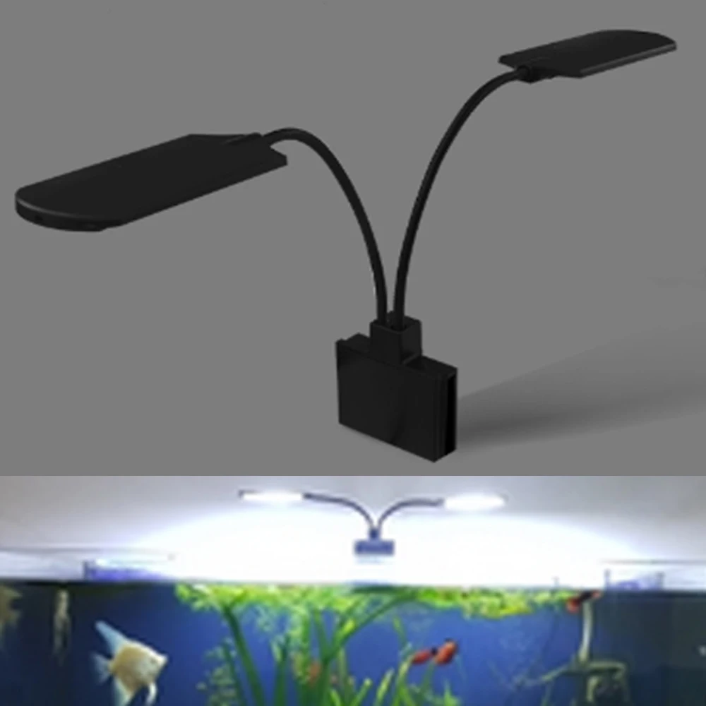 Aquarium Light For Fish Tank Planted Aquarium 15W/10W/5W LED Light For Aquarium LED Lighting Anti-Fog Clip-On Luces Lights Lamp
