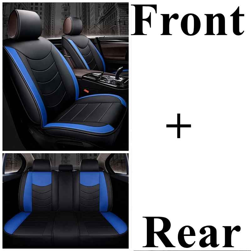 Автомобильный чехол для сиденья Volkswagen Passat b5 b6 b7 b8 polo Touareg golf 4 5 6 7 Bora Candy Magotan Sagitar Sportsvan Phideon gol - Название цвета: black blue standard