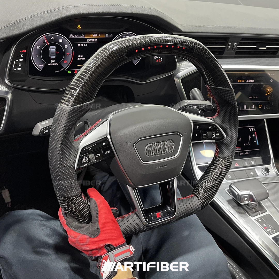 

Дисплей Race display 100%, светодиодный руль из углеродного волокна для Audi