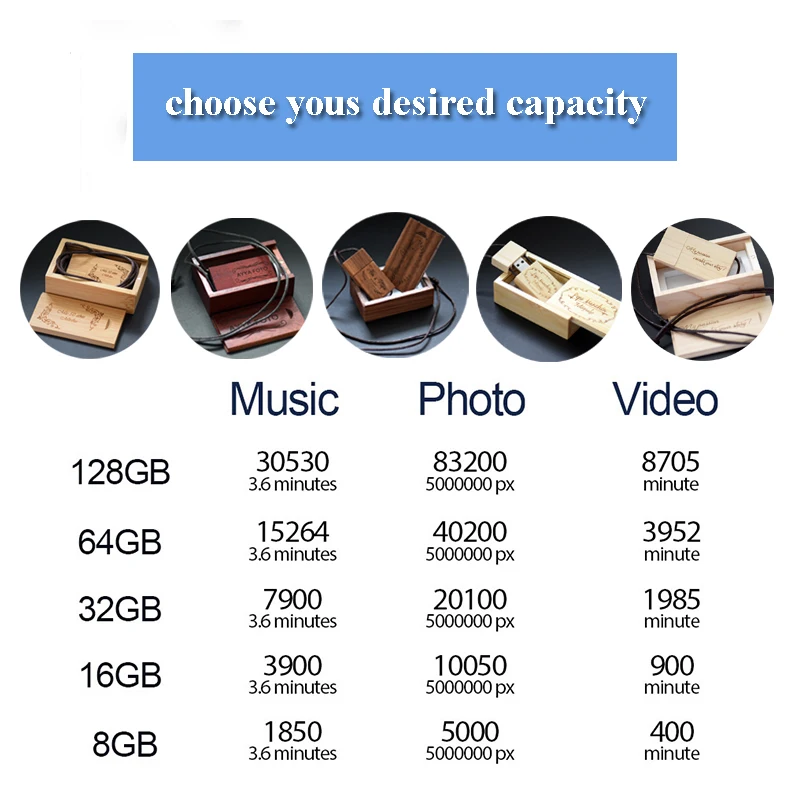 JASTER Red wood usb 2,0 флеш-накопитель с бамбуковой коробкой(более 10 шт. бесплатный логотип