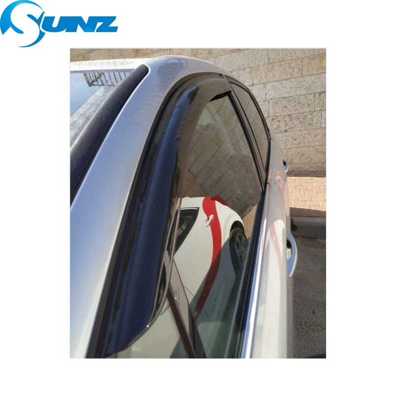 Для CITROEN C4 2013- Черный оконный козырек дефлекторы дождевик для CITROEN C4 2013 оконные дефлекторы SUNZ