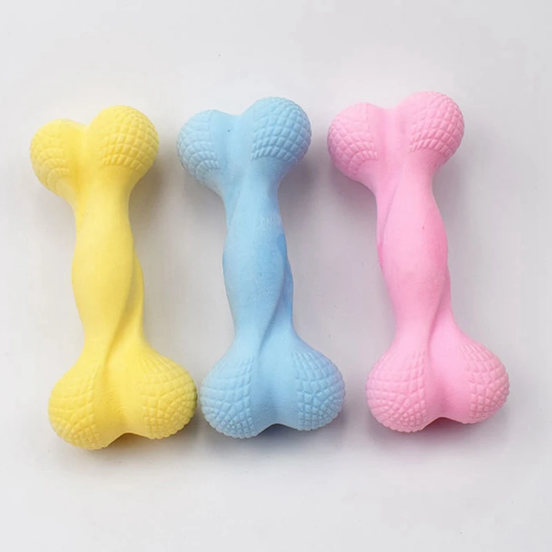 

Pet Dog Toys Stretch Rubber Bone ShapePet Cat Dog Interactive Toy Pet Cat Dog Chew Toys Tooth Cleaning Puppy Toys Dog Toy