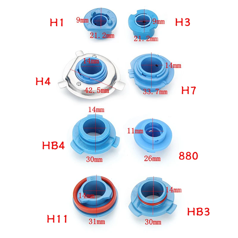 2 шт. держатель для автомобильных светодиодных фар 880 / 9006-HB4 9005-HB3 H11/H7/основание - Фото №1