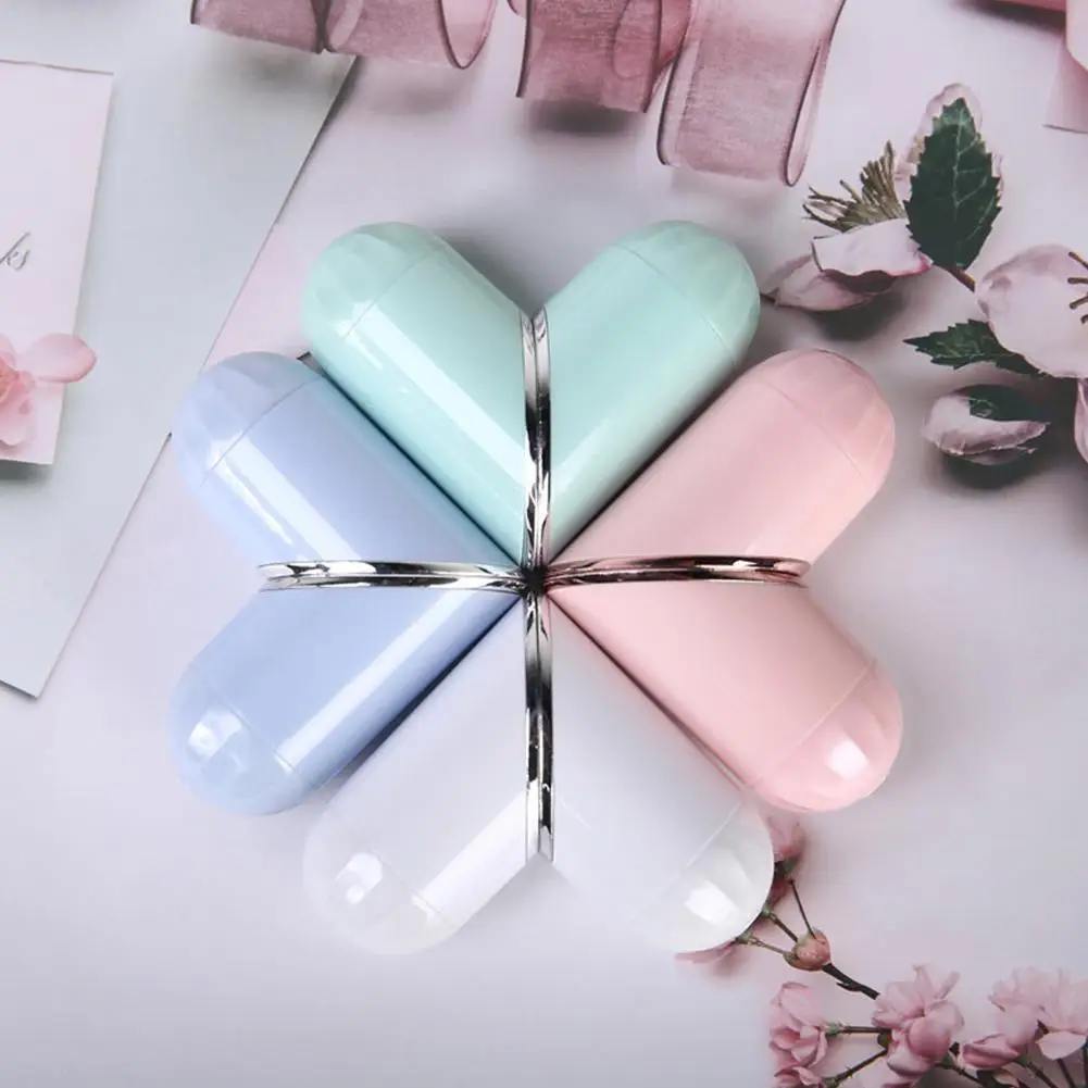 

1 комплект с надписью «Love», косметические контактные линзы очки-невидимки чехол с зеркалом Пинцет Красота прекрасный Портативный Мини ящик ...