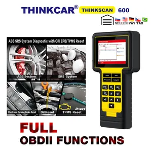 OBDII считыватель кодов THINKCAR TS600 ABS SRS Автомобильный сканер с масломEPBTPMS сервис сброса thinkcar диагностический инструмент PK CR619 AL61