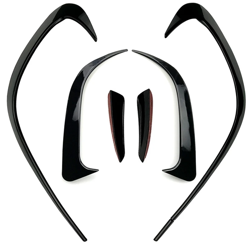 

AU05 -6Pcs Car Bumper Splitter Spoilers Side Air Vent Canard Trim Kit for Mercedes-Benz CLA CLA200 220 250 260 2016-2019