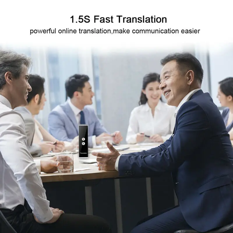 Original T8 Portable Smart Instant Real Time Voice Translator 40 Languages Translations For Business Travels Shopping Study | Электроника