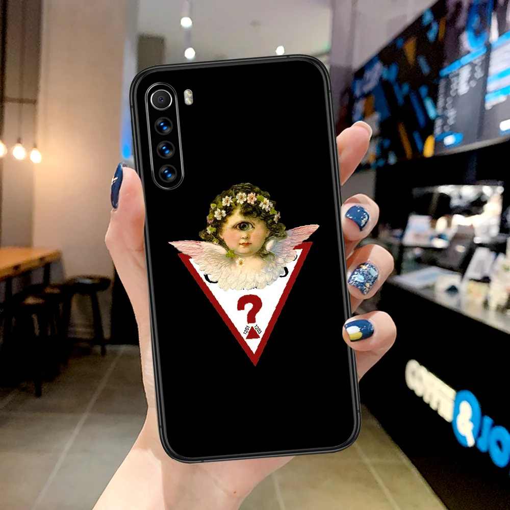 

Luxury Fashion Guess Brand Phone Case For Xiaomi Redmi Note 7 8 8T 9 9S 4X 7 7A 9A K30 Pro Ultra black Back Trend Coque