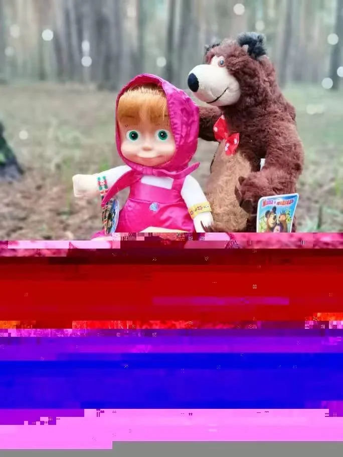 

Indoor Marth Stuffed Plush Sing Music Bear 28cm Action Figure Doll Russian Bear Language Toys For Girls Russia Christmas Gift