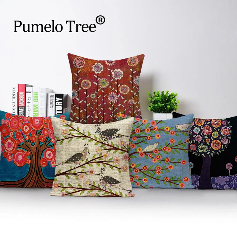 Стильные красочные Чехлы для подушек декоративные подушки дивана с изображением