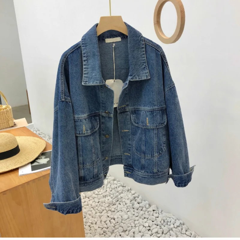 

2020 fall new denim jacket women loose spring ladies all-match short jacket for students