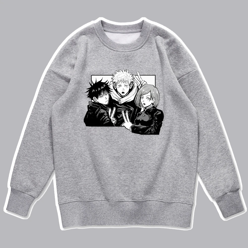 

Толстовка мужская с капюшоном, японское аниме ююютсу кайсен, мультяшный Джоджо Сатору, модная уличная одежда, винтажный свитшот в стиле Хар...