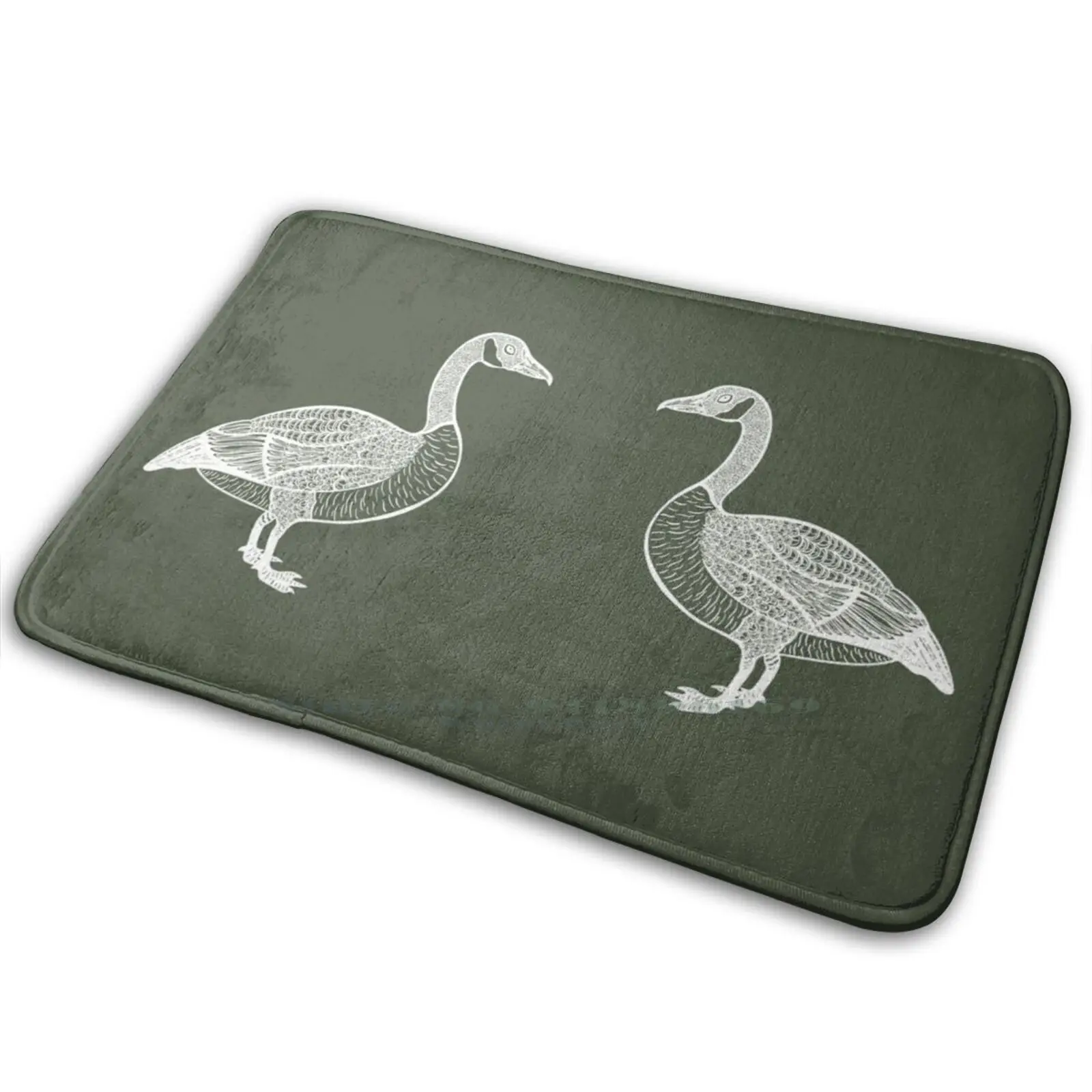 Канадский Джиз влюбленный-милый дизайн в виде гусиной птицы (на зеленом хаки)