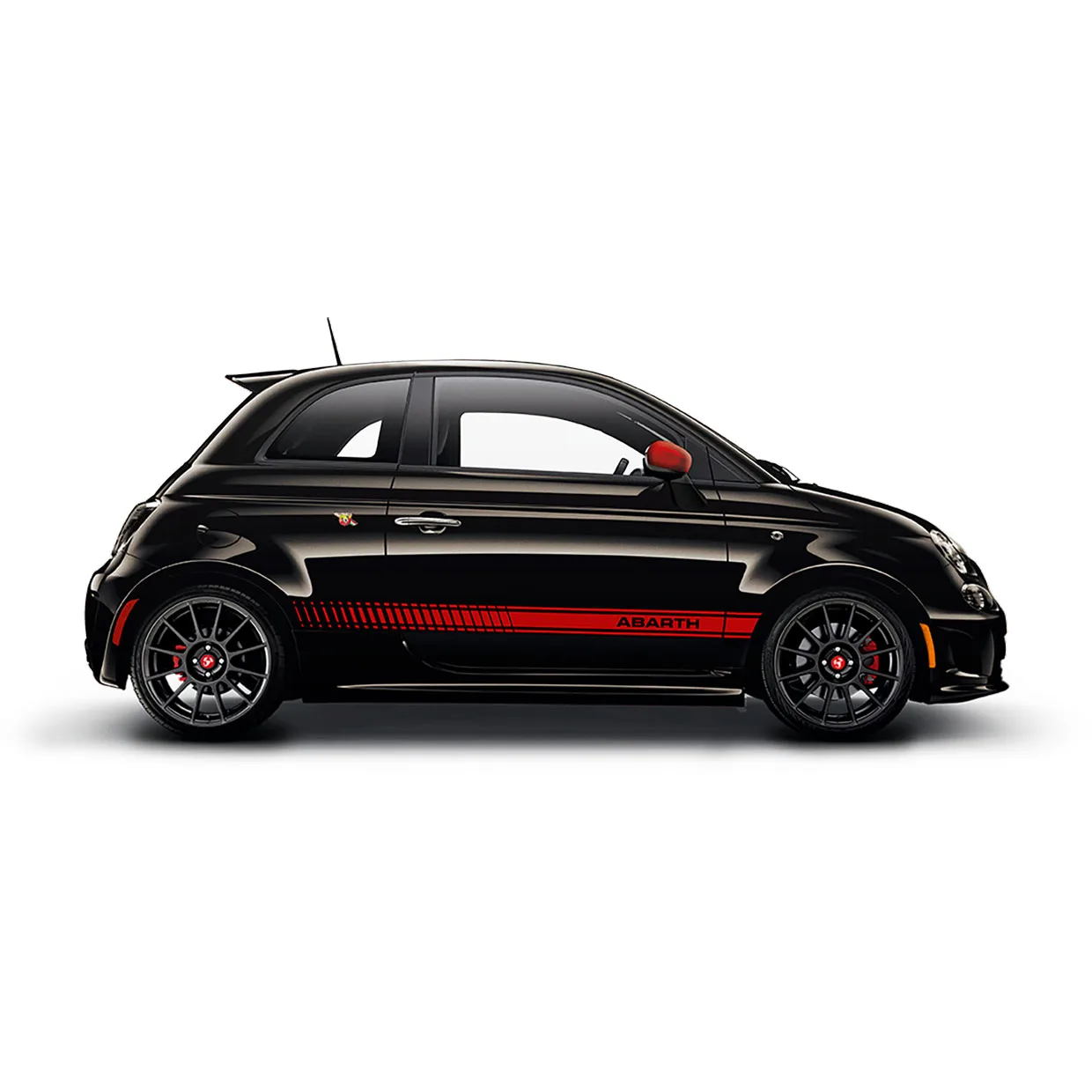 Abarth наклейка на боковую юбку гоночные спортивные наклейки полосатые тело s для FIAT