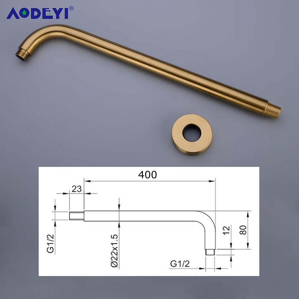 Латунный черный хром G1/2 держатель для насадки душа удлинитель рукоятки матовый