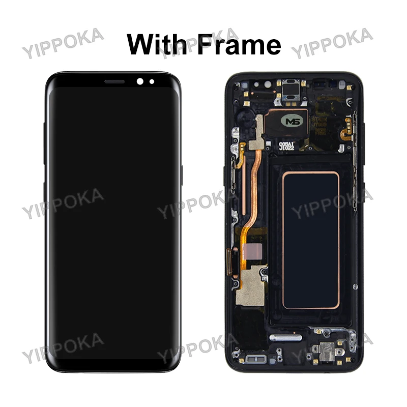 Pantalla LCD Super AMOLED para m&oacute;vil, digitalizador de pantalla t&aacute;ctil para Samsung Galaxy S8, G950F, G950, G955F, G955-2