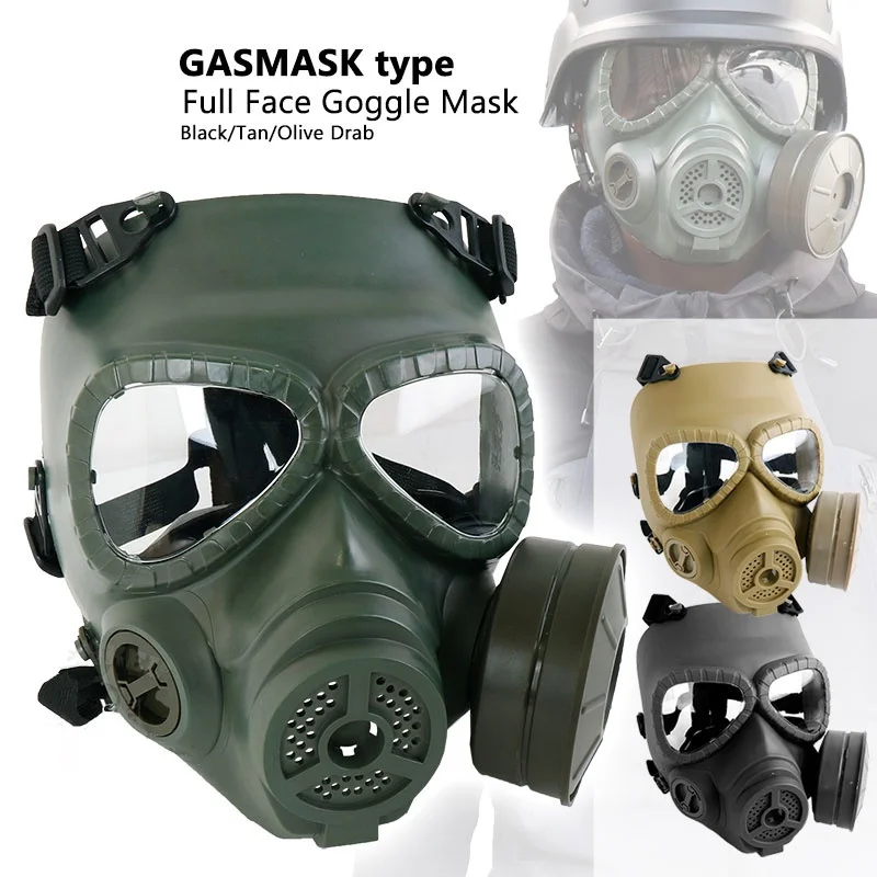 

M04 Full Face Gas Mask Paintball Tactical Masks Skull Dummy CS Wargame Hunting Protective Equipment Army Military Airsoft Mask