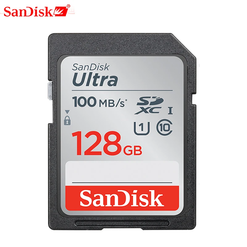 Карта памяти SanDisk для зеркальных камер Canon Nikon SD карт 16 ГБ 32 64 128 256 80 МБ/с. 95 съемка