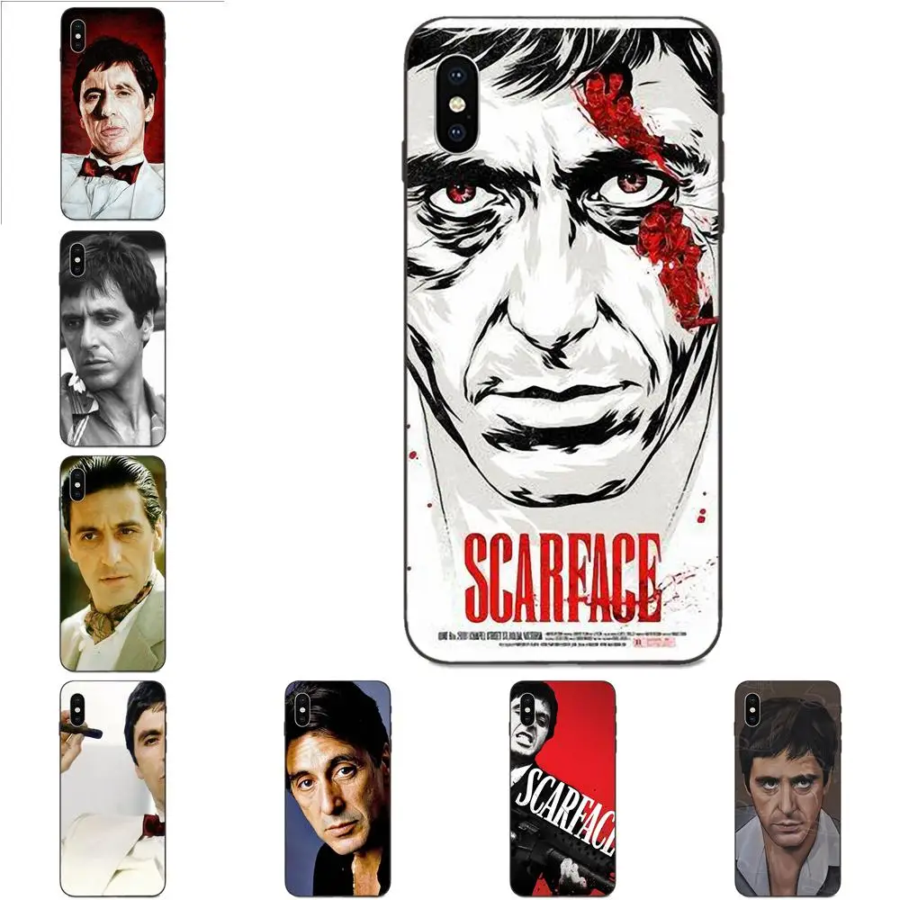 Scarface Al Pacino мягкие ТПУ чехлы для мобильных телефонов Apple iPhone 4 4S 5 5S SE 6 6S 7 8 11 Plus X XS Max XR