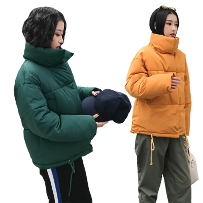 

Осень-зимняя куртка женская парка Mujer 2021 модное пальто свободного кроя куртка со стоячим воротником для женщин парка Теплые повседневные шт...