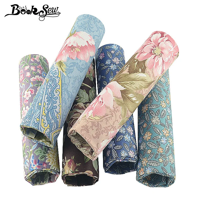 Booksew 6 PCS/lot 40x 50cm Scrapbooking Patchwork DIY Sewing Material Textile Tissu Coton Floral Fabric Cotton Twill Cloth