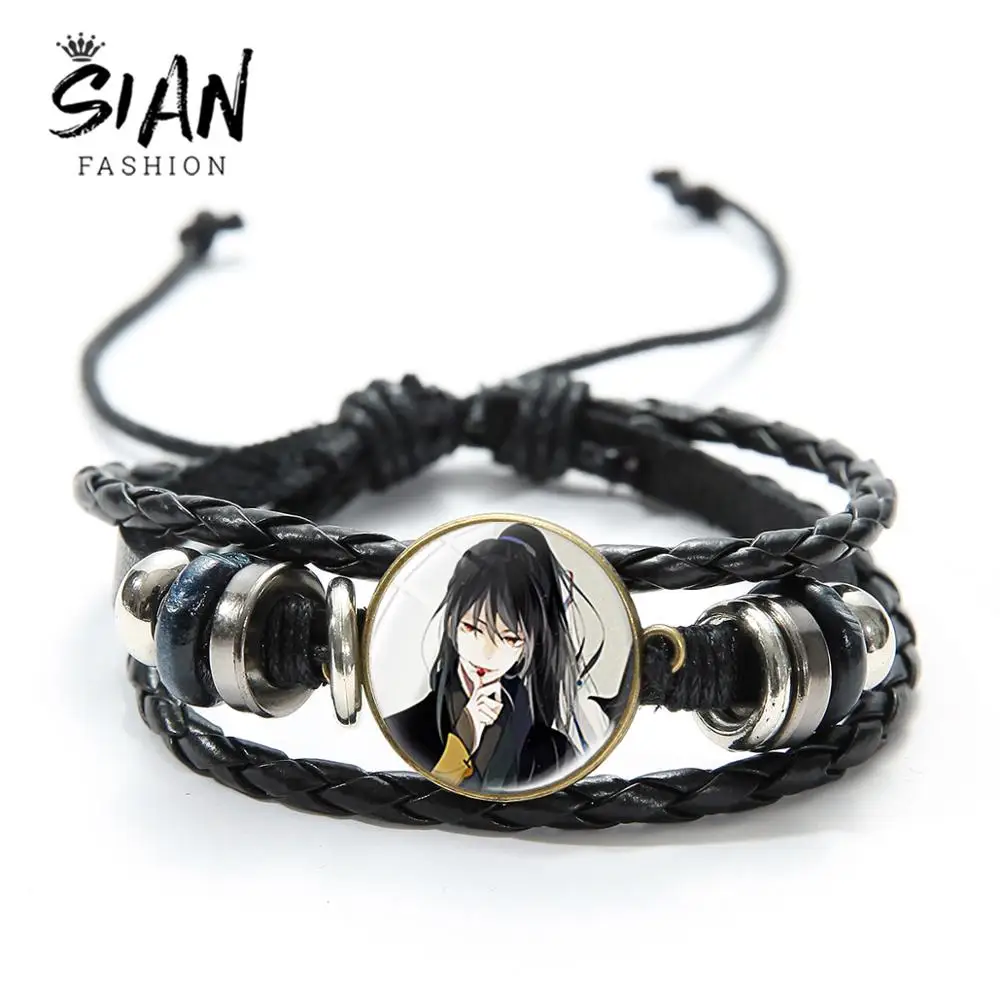 Классический кожаный браслет из аниме МО дао ЗУ Ши Wei Wuxian Lan Zhan Grandmaster of Demonic Art
