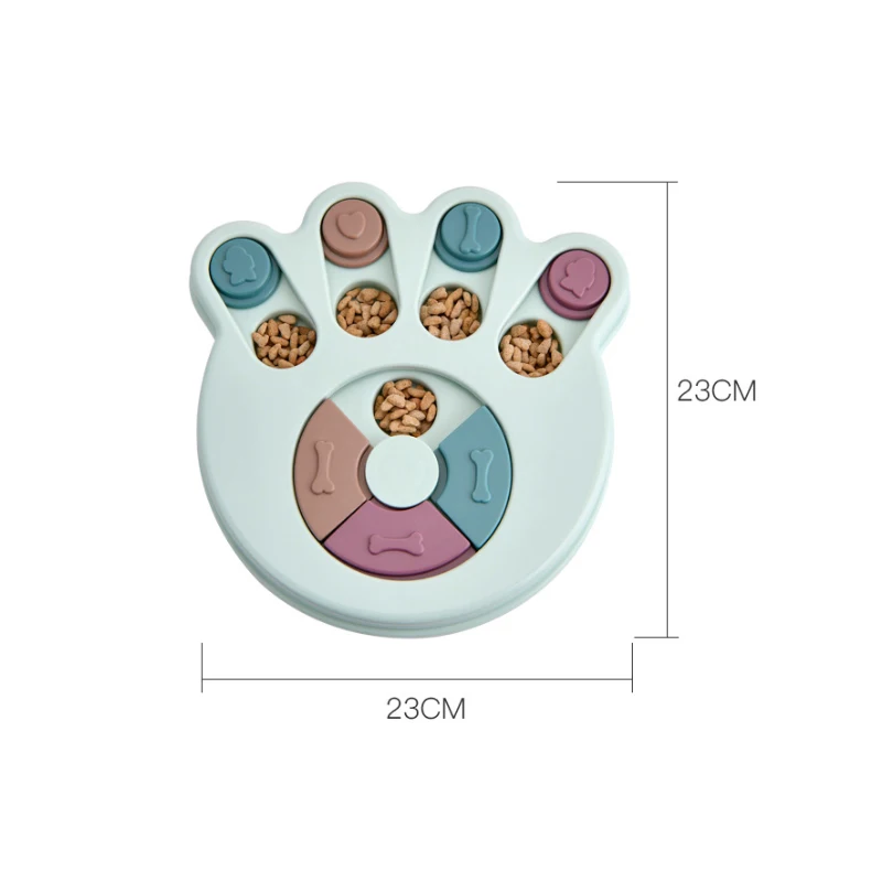 Медленная кормушка для кошек миска еды поворотная головоломка игрушки медленно