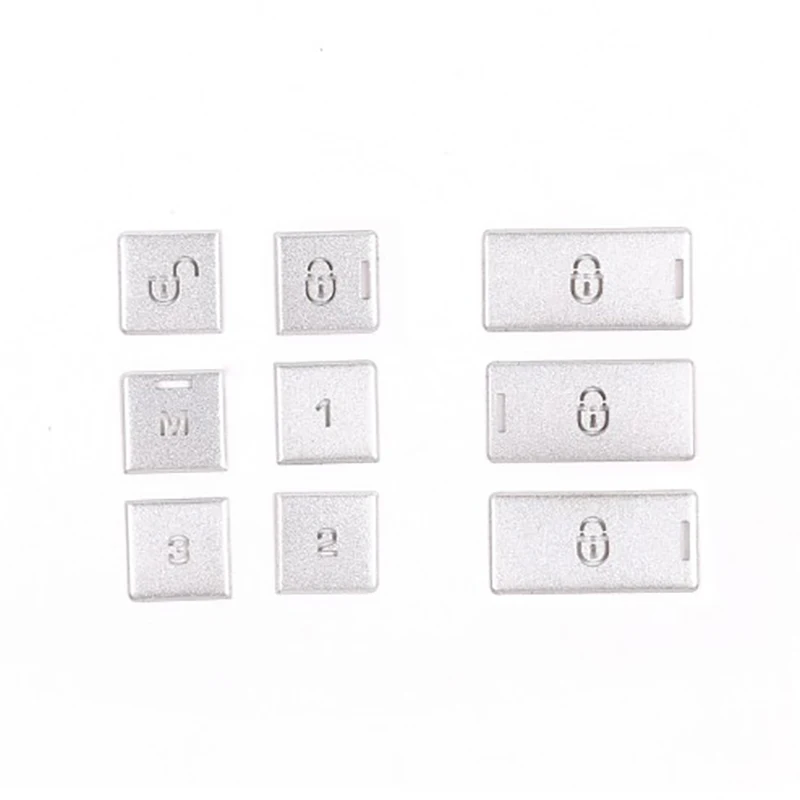 

9PCS Car Door Lock Switch Button Sequins Sticker Cover Trim for Land Rover Discovery 5 LR5 L462 2017-2020 Accessories