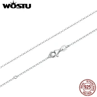 top sale 45cm real 925 sterling silver chains necklaces fit for pendant charm for women luxury s925 jewelry gift cqa010