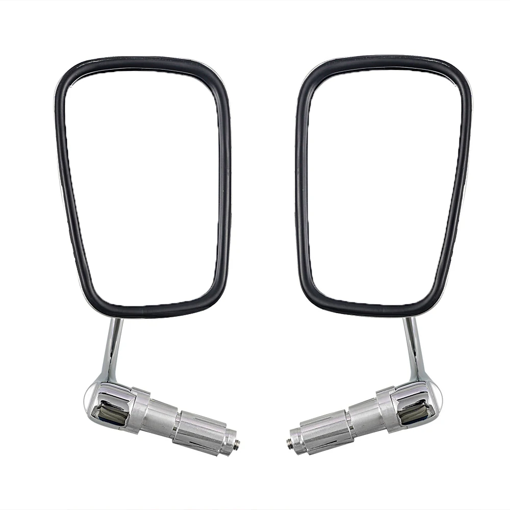 Motorcycle Chrome Aluminum 7/8" 22mm Handle Bar End Side Rear View Mirrors Offroad Universal Cafe Racer Scooter Bike | Автомобили и