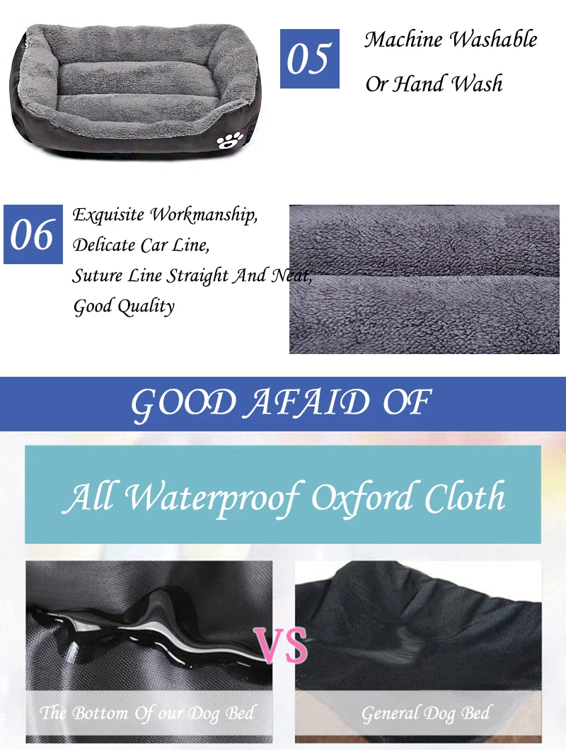 Зимняя теплая хлопковая кровать для домашних животных маленьких средних и