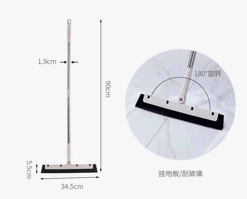 Набор для чистки метлы и совка вертикальный стоячий поддон пыли с выдвижной