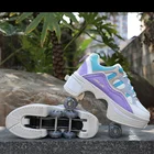 Роликовые коньки, трансформируемые роликовые коньки, парка, роликовые коньки, спортивная обувь на четырех колесах, кроссовки для бега, обувь для взрослых и детей