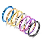 Кольцо из нержавеющей стали для женщин и мужчин, модное цветное гладкое простое обручальное кольцо из титановой стали, Подарочная бижутерия в Корейском стиле