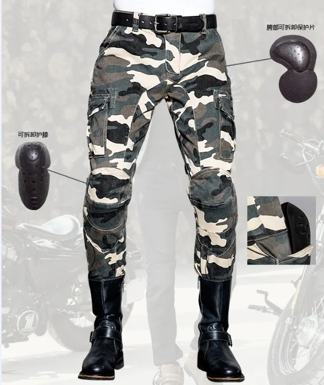 Углиbros мужские джинсы для езды на мотоцикле камуфляжные штаны велосипеде |