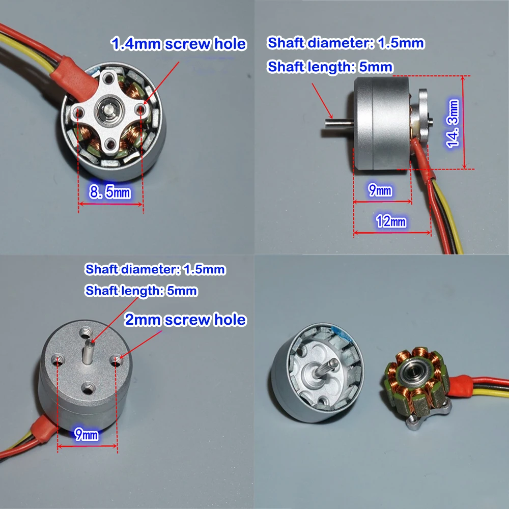 4300kv mini 1104 бесщеточный двигатель 1s 2s esc 6