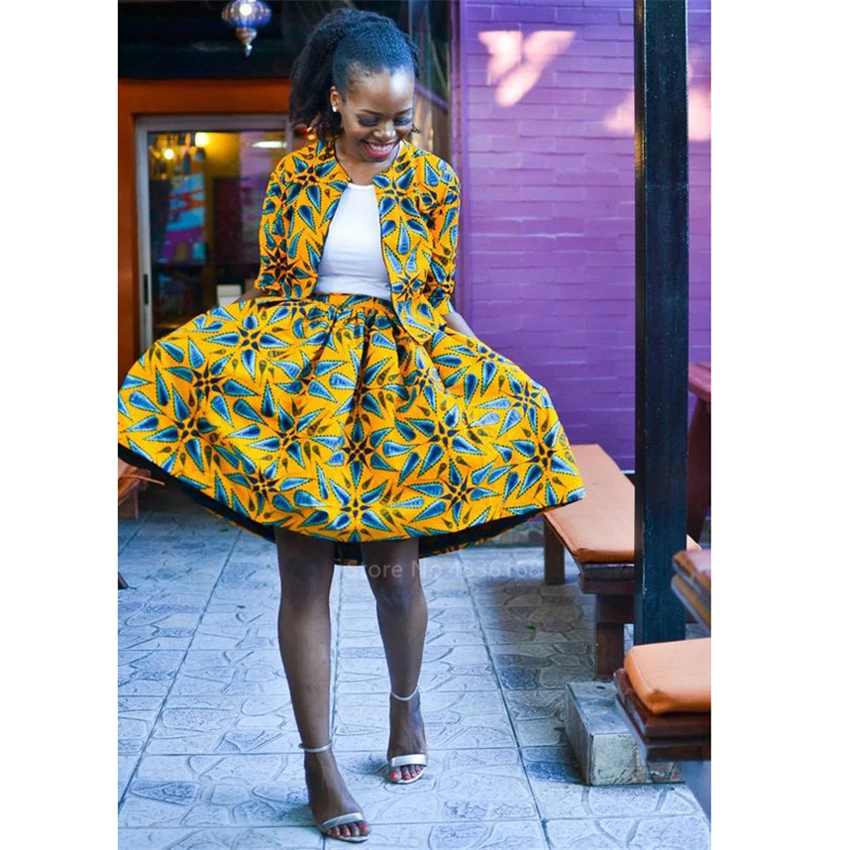 Модная африканская одежда для женщин новинка 2020 года пальто юбки пачки в стиле