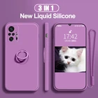 3 в 1 Чехол для Xiaomi redmi note10 pro жидкий силиконовый чехол для Note 10s 10 pro max 4G для Xiaomi Redmi Note 10 10T 5G 10S редми 10 про нот 10 про Оригинальный чехол-накладка