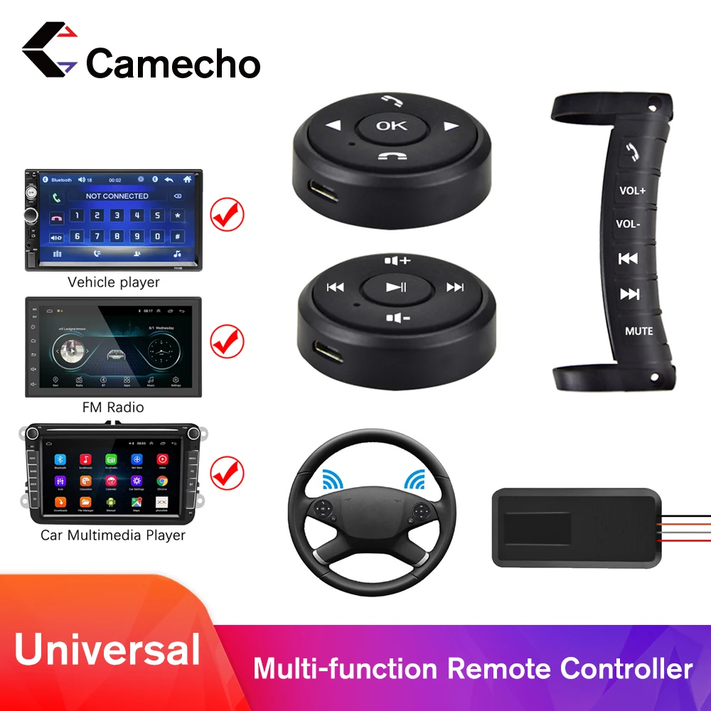 Camecho Android 2Din автомобильный мультимедийный плеер Автомобильный Рулевой пульт