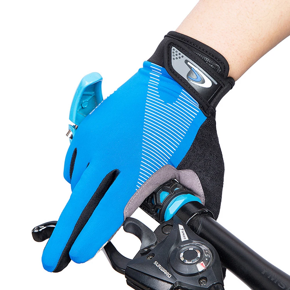 

Перчатки велосипедные Нескользящие, силиконовые, с пальцами, для работы с сенсорным экраном, для мужчин и женщин