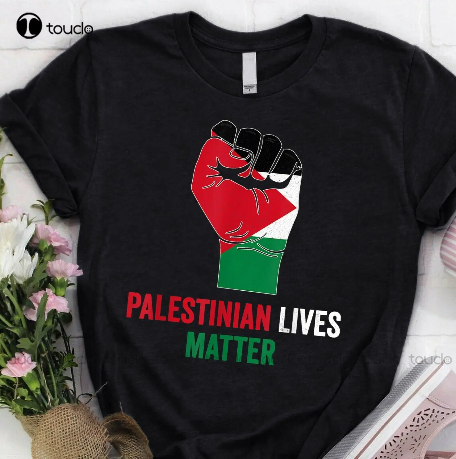 

Новинка, черная хлопковая футболка в стиле унисекс с изображением дневной жизни Палестины