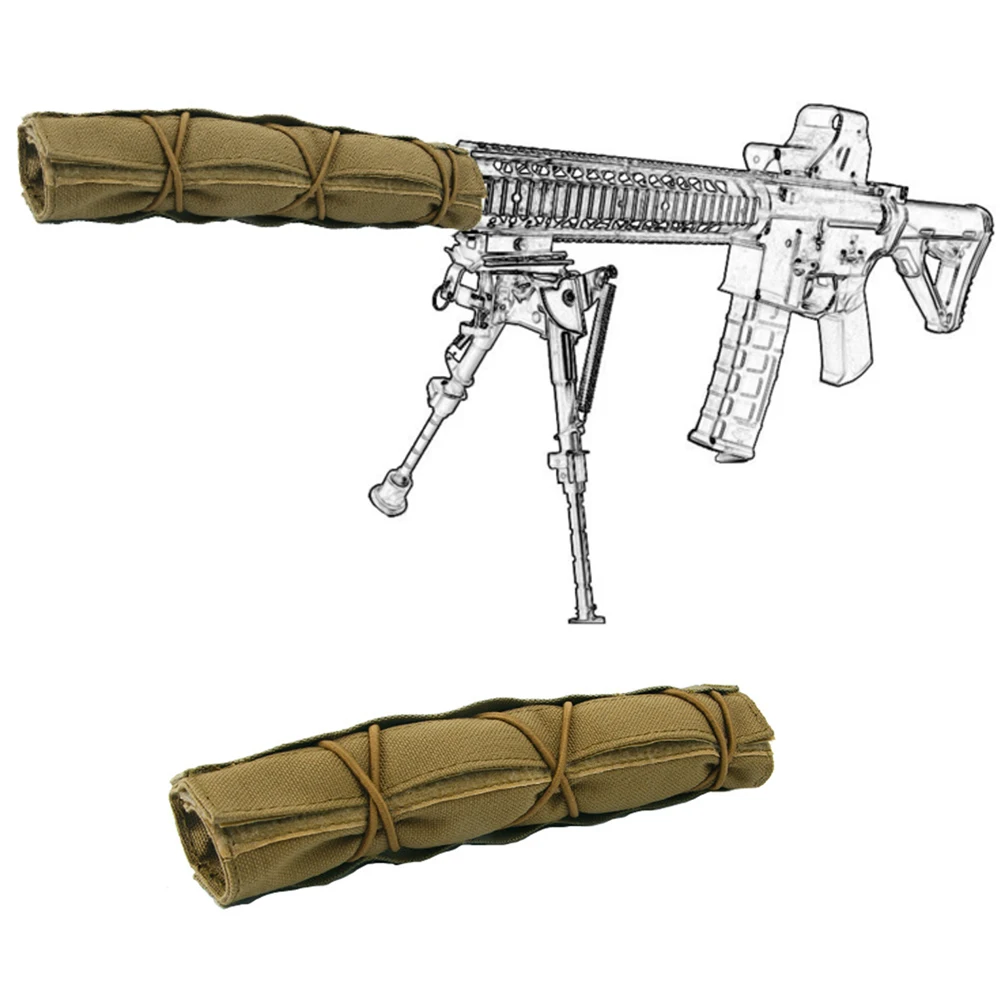 Silencer Suppressor Cover Heat Shield Sleeve Shooting Muffler Baffler Protector Wrap Covers Hunting Accessories | Спорт и